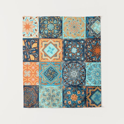 Tenture Style Patchwork. Motif sans charme de 16 décoratio (Devant)
