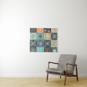 Tenture Style Patchwork. Motif sans charme de 16 décoratio (En situation (horizontale))