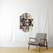 Tenture Style Shiba Inu Ukiyo-e (En situation (horizontale))