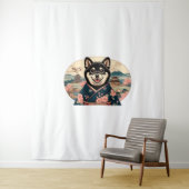 Tenture Style Shiba Inu Ukiyo-e (En situation)