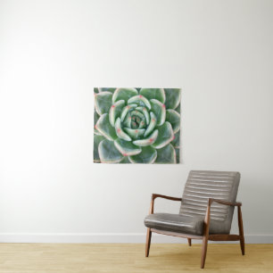 Tenture Succulent incliné par rouge vert