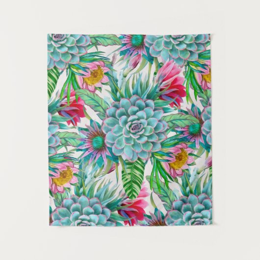 Tenture Succulent jardin tropical (Devant)