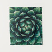 Tenture Succulent vert et blanc (Devant)