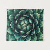 Tenture Succulent vert et blanc (Devant (Horizontal))
