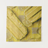 Tenture Sucette glacée au cône de glace jaune (Devant)