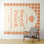 Tenture Sucré Comme Fruit Peach Pink Orange Anniversaire (En situation (horizontale))
