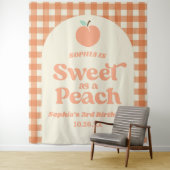 Tenture Sucré Comme Fruit Peach Pink Orange Anniversaire (En situation)