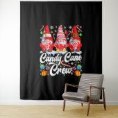 Tenture Sucre de canne Crew Christmas Candy Lover Gnome (En situation)