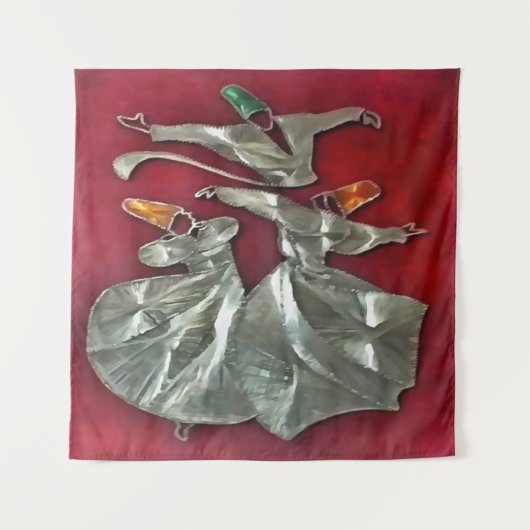 Tenture Sufis Entrés Dans La Prière Acrylique (Devant)