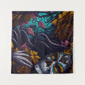 Tenture Sugar Skull Catrina (Devant (Horizontal))