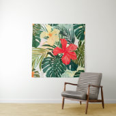 Tenture Summer colorful hawaiian seamless pattern with tro (En situation)