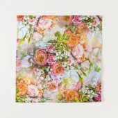 Tenture Summer flower background, bouquets of flowers (Devant (Horizontal))