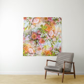 Tenture Summer flower background, bouquets of flowers (En situation (horizontale))