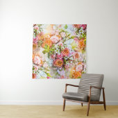Tenture Summer flower background, bouquets of flowers (En situation)
