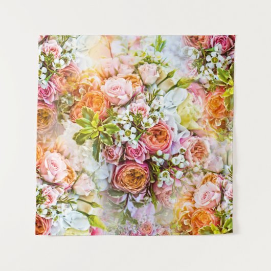 Tenture Summer flower background, bouquets of flowers (Devant)