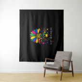 Tenture Sunflower Accepter Comprendre l'Amour Monde Autism (En situation)