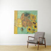 Tenture Sunflowers par Vincent Van Gogh (En situation (horizontale))