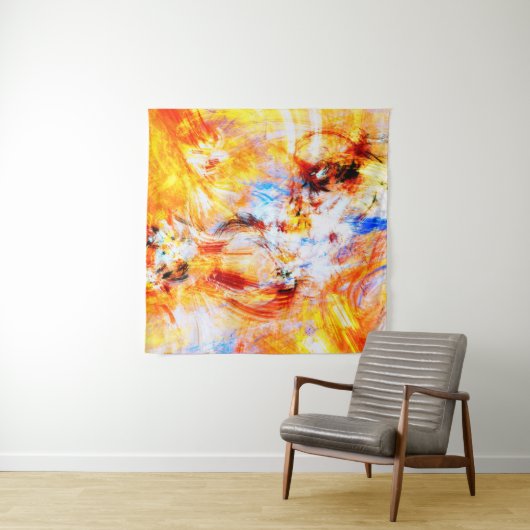 Tenture Sunlight. Abstract beautiful multicolor bright art (En situation)