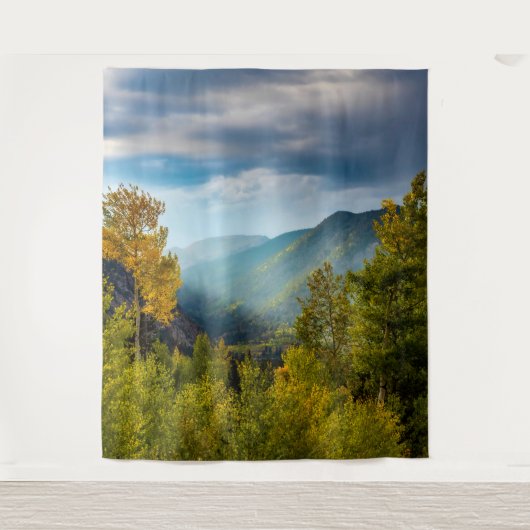 Tenture Sunlight Valley / Forêt de couleurs d'automne (Devant)