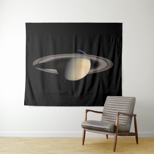Tenture Sunlit Saturn Gas géant Planet par Cassini (En situation (horizontale))