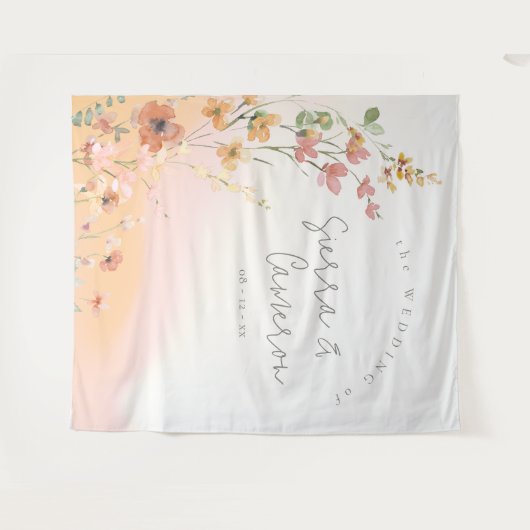 Tenture Sunny Fleur sauvage Mariage Gradient ID1023 (Devant (Horizontal))