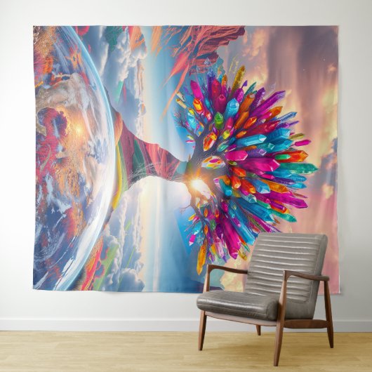 Tenture Sunrise Crystal (En situation (horizontale))