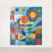 Tenture Sunrise Ocean Wave (Devant)