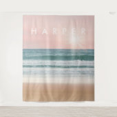 Tenture Sunset Beach Rosy Ocean Mural | Mur (Devant)
