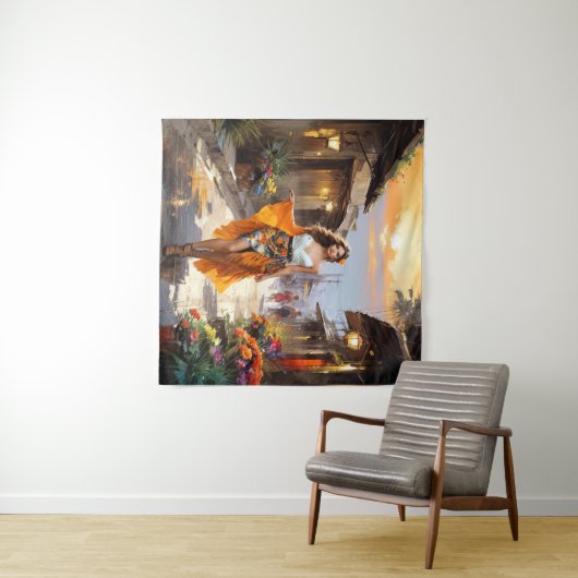 Tenture Sunset Street Fashion (En situation (horizontale))