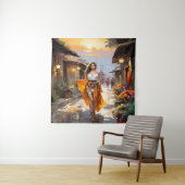 Tenture Sunset Street Fashion (En situation)