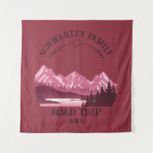 Tenture Sunset vintage Red Mountain Lake (Devant)