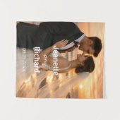 Tenture Sunset Weeding Beach Bride and Groom (Devant (Horizontal))