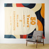 Tenture Super Retro 50e anniversaire Mariage Contexte (En situation (horizontale))