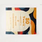 Tenture Super Retro 50e anniversaire Mariage Contexte (Devant (Horizontal))
