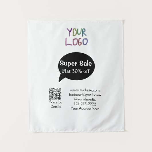 Tenture super-vente escompte d'entreprise numérisation cod (Devant)