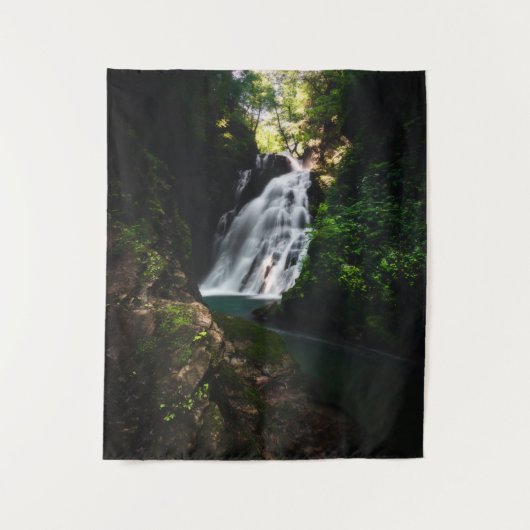 Tenture Superbe cascade Šum dans la forêt magique (Devant)