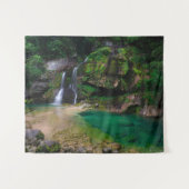 Tenture Superbe cascade Virje, Slovénie Poster (Devant (Horizontal))