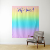 Tenture Superbe Pastel Rainbow Mariage dégradé Selfie (En situation)