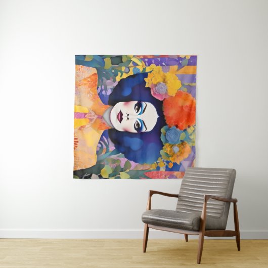 Tenture Superbe reine du Drag (En situation (horizontale))