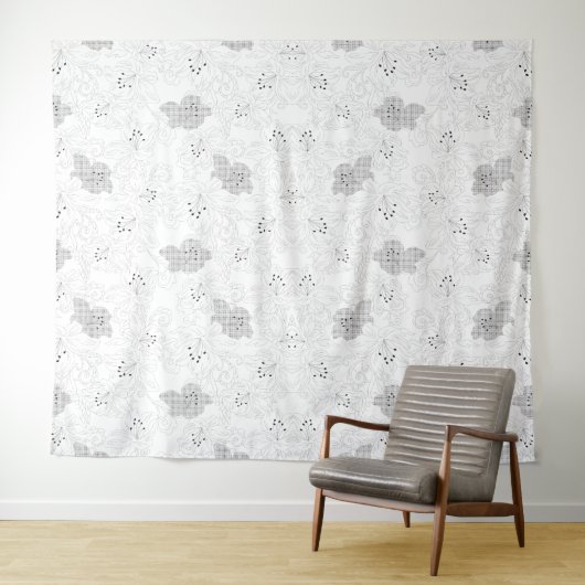 Tenture Superposition de grille transparente – Texture PNG (En situation (horizontale))