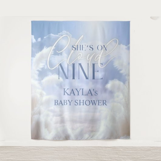 Tenture Sur Cloud 9 Neuf Pampas Baby shower Photoboooooooo (Devant)