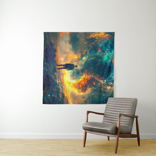 Tenture Sur l'univers (En situation (horizontale))