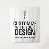 Tenture Sur mesure 173x203cm Enseigne de la société Person (Devant)