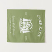 Tenture Sur mesure Camp Enterrement de vie de jeune fille  (Devant (Horizontal))