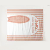 Tenture Surf Board Baby Shower Custom Photo Wall Banner (Devant (Horizontal))