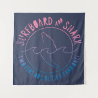 Surf Et Requin Drôle Surfer Surf Été