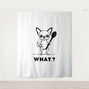 Tenture Surprise Cuillère Chihuahua Drôle d'Art de Chien