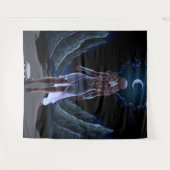 Tenture Surreal Moonlight Girl (Devant (Horizontal))