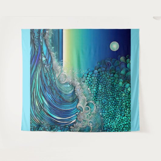 Tenture Surreal Surf Seascape (Devant (Horizontal))