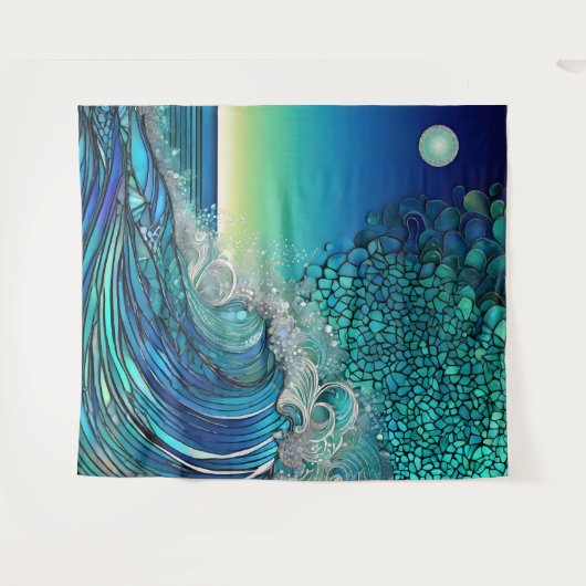 Tenture Surreal Surf Seascape (Devant (Horizontal))